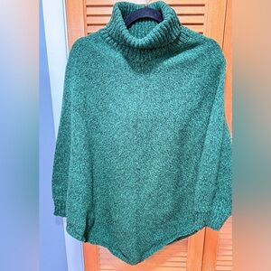 Women's Green Turtleneck Sweater